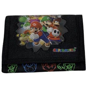 Super Mario Bros. Tri-fold Canvas Wallet